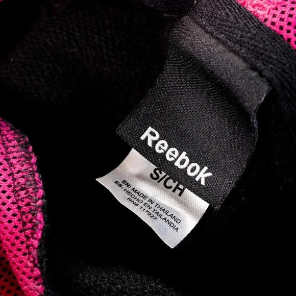 Reebok Black/Pink Pullover Hoodie S - Picture 3 of 3